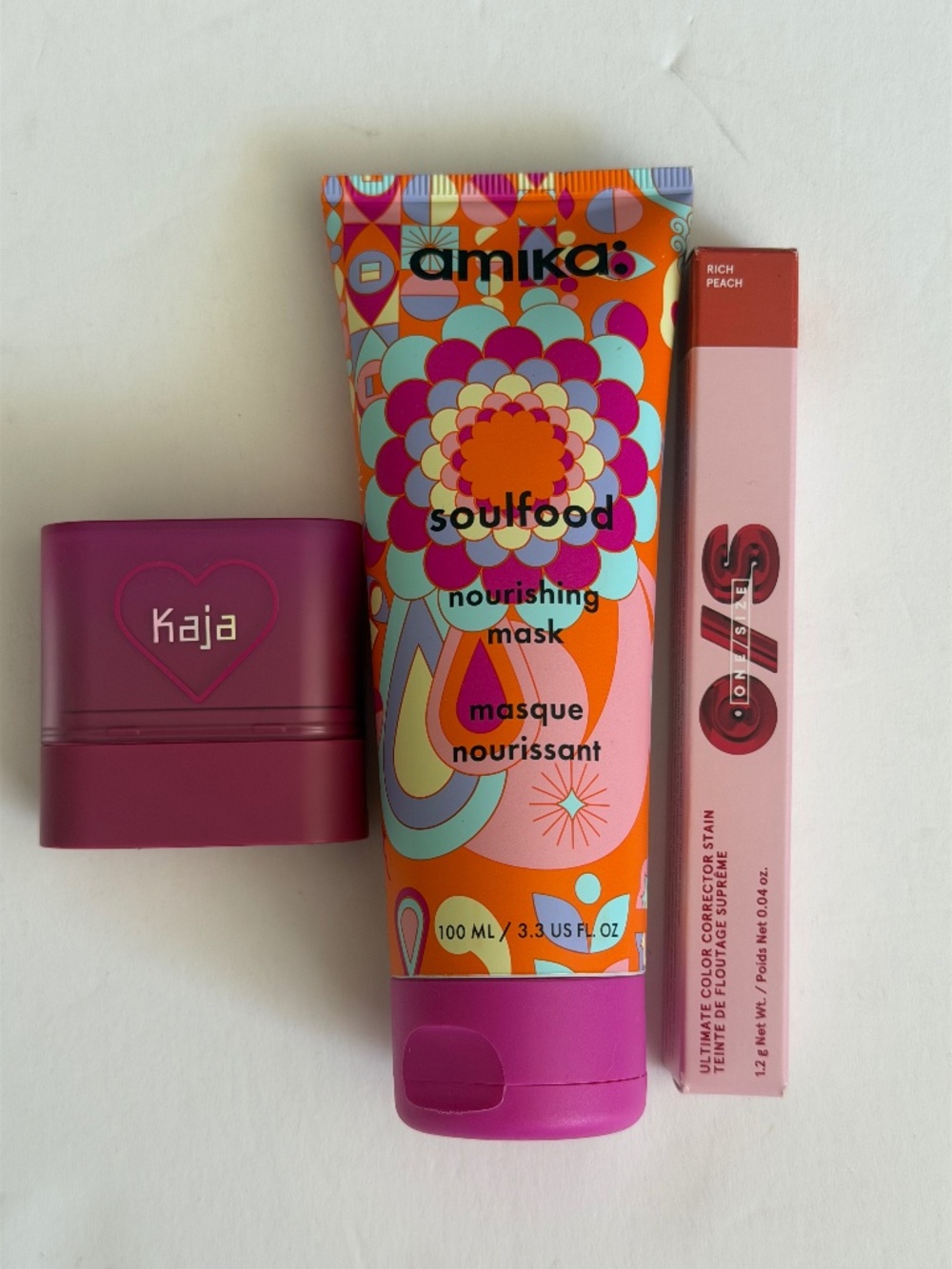 Blush hair mask and color corrector
